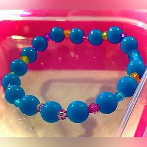 Solid Blue Rainbow diamond bracelet